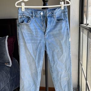 Garage Denim Mom Jeans with Slit